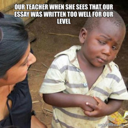Skeptical Third World Kid