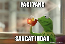 Kermit Drinking Tea