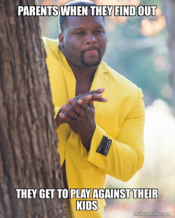 Anthony Adams in Yellow Suit Rubbing Hands