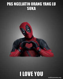 Deadpool Heart Hands