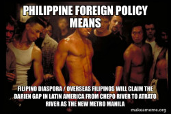 Philippine Foreign Policy Means Filipino Diaspora / Overseas Filipinos will claim the Darien Gap in Latin America from Chepo River to Atrato River as the New Metro Manila
