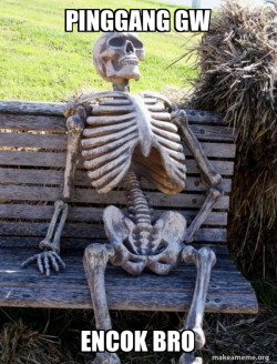 Waiting Skeleton