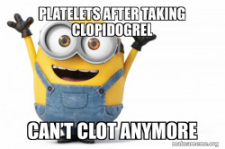 Happy Minion â Antiplatelet Victory