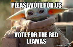 Baby Yoda looking at you