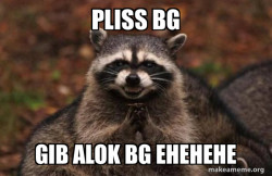 Evil Plotting Raccoon