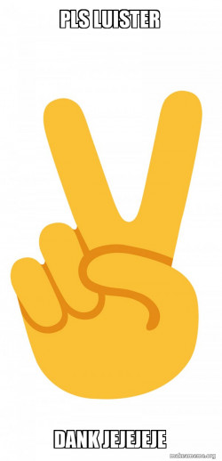 Peace Sign Emoji