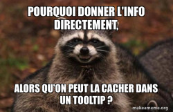 Evil Plotting Raccoon
