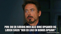 Tony Stark Eye Roll