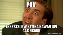 Sarcastic Nicholas Cage