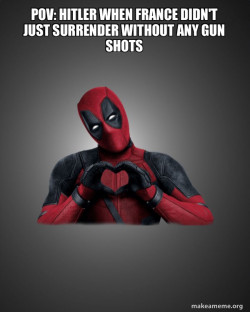 Deadpool Heart Hands
