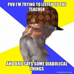Scumbag Advice God