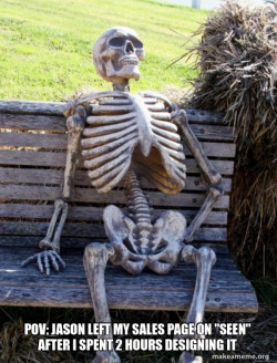 Waiting Skeleton