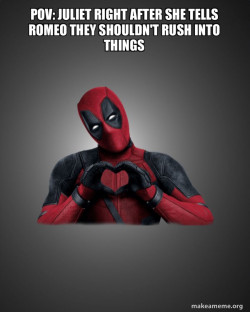 Deadpool Heart Hands