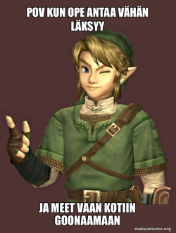 Link, joka goonasi liikaa