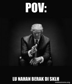 Trump Sitting In Chair - I Am In Their Way