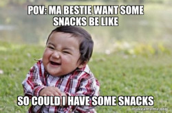 Evil, scheming toddler