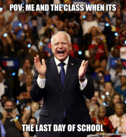 Happy Tim Walz