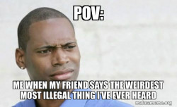 Confused Black Man