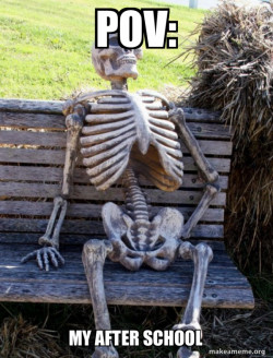 Waiting Skeleton