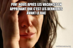 First World Problems