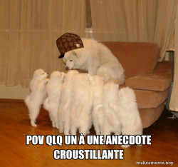 Scumbag Storytelling Dog