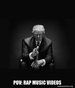 Trump Sitting In Chair - I Am In Their Way