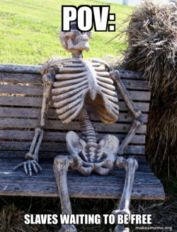 Waiting Skeleton