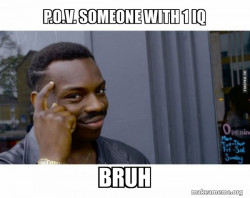 Roll Safe Black Guy Pointing at His Head 