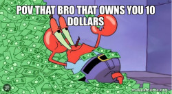 Mr Krabs Money