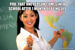 Unhelpful High School Teacher