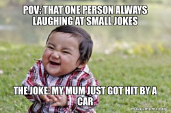 Evil, scheming toddler