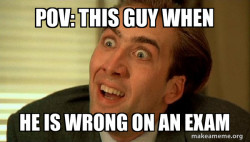 Sarcastic Nicholas Cage