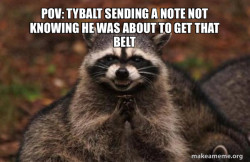 Evil Plotting Raccoon