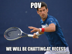 Sudden Clarity Djokovic