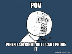 Y U No