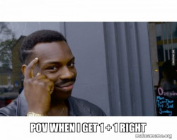 Roll Safe Black Guy Pointing at His Head 