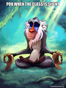 Rafiki Meditating - Lion King