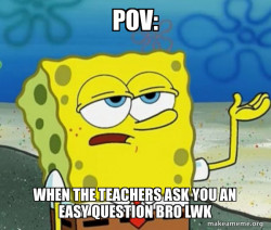 idk bro wdya