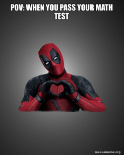 Deadpool Heart Hands