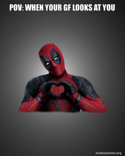 Deadpool Heart Hands