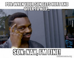 Roll Safe Black Guy Pointing at His Head 