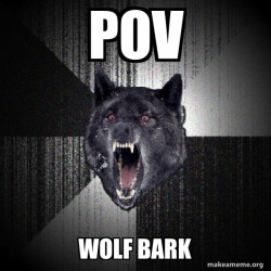 angry wolf