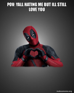 Deadpool Heart Hands