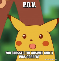 Surprised Pikachu