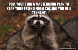 Evil Plotting Raccoon