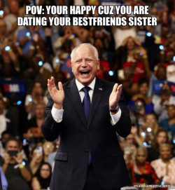 Happy Tim Walz