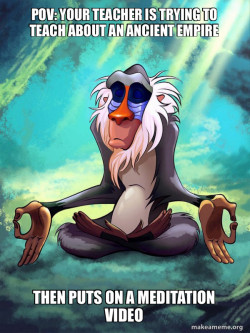 Rafiki Meditating - Lion King