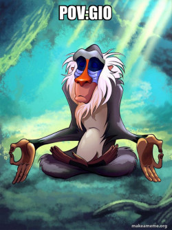 Rafiki Meditating - Lion King