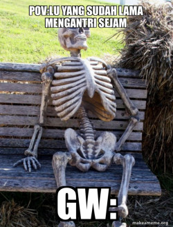 Waiting Skeleton
