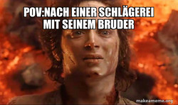 Frodo it's over it's done